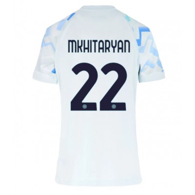 Fotballdrakt Dame Inter Milan Henrikh Mkhitaryan #22 Bortedrakt 2025-26 Kortermet Fotballdrakt Dame Inter Milan Henrikh Mkhitaryan #22 Bortedrakt 2025-26 Kortermet